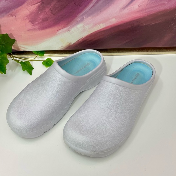 Jeffrey Campbell Birdie Danish Rubber Clogs in White Size US 9 / EU 40 - Picture 3 of 11